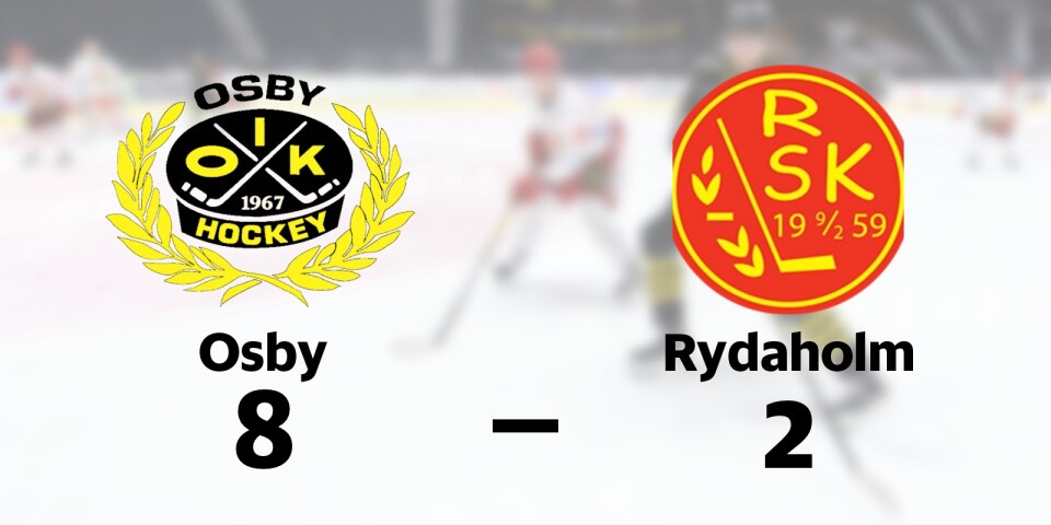 Osby vann mot Rydaholms SK