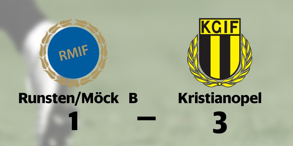Formstarka Kristianopel tog ny seger mot Runsten/Möck B