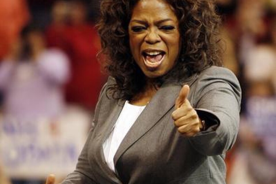 Oprah Winfrey gjorde succé med sitt politiska tal.