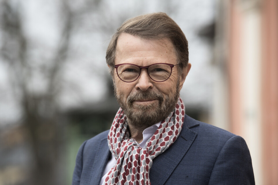 Björn Ulvaeus från ABBA hälsade till tittarna i "Eurovision: Shine a light". Arkivbild.