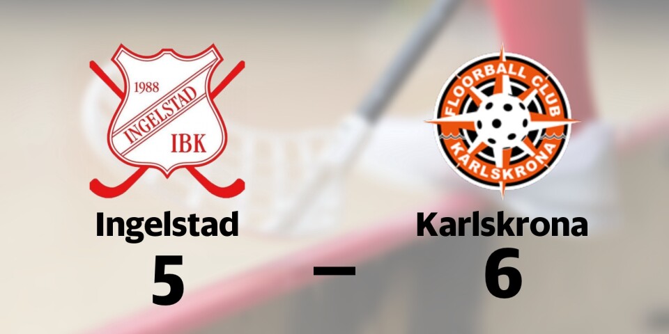 Ingelstad IBK förlorade mot FBC Karlskrona