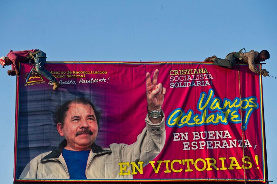 Daniel Ortega, sittande president, har fått 72 procent av rösterna när två tredjedelar räknats i Nicaragua. Hans anhängare har redan gett sig ut på gatorna för att fira valsegern. Ortegas utmanare, liberalen Maximino Rodríguez, är enligt valkommissionen