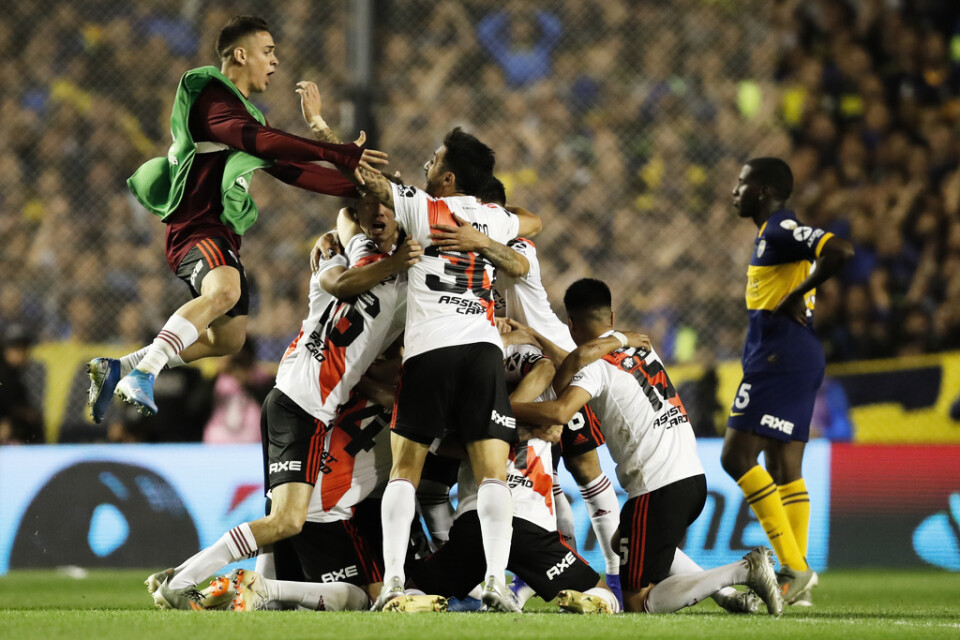 River Plate firar att man är i final i år igen i Copa Libertadores.