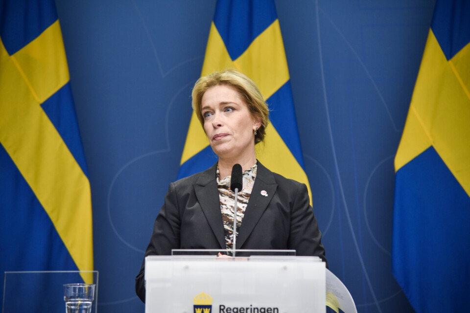 Klimat- och miljöminister Annika Strandhäll (S) har haft tio betalningsförelägganden hos Kronofogden sedan 2018. Arkivbild.