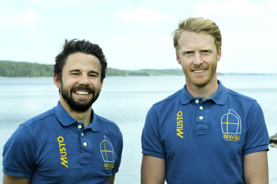 Anton Dahlberg och Fredrik Bergström ligger tvåa totalt vid VM-seglingarna i 470. Arkivbild.