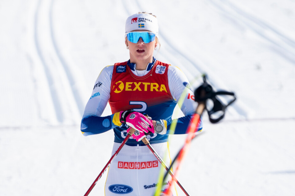 Maja Dahlqvist under Tour de Ski.