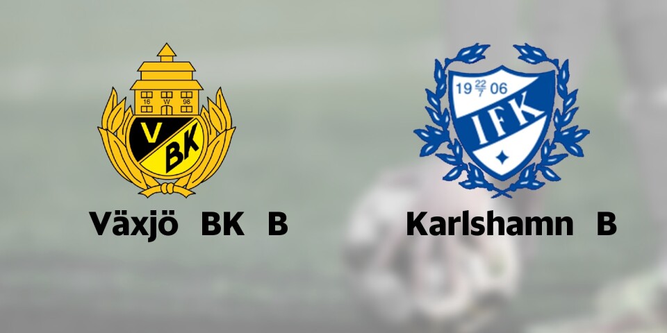 Karlshamn B jagar seger mot Växjö BK B