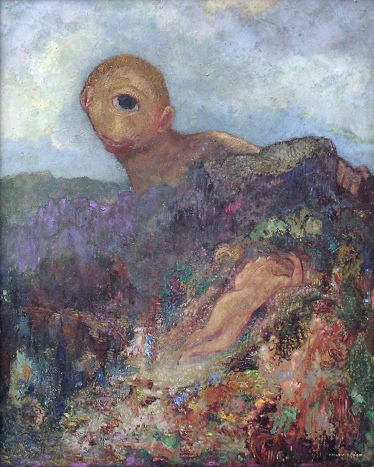 Cyklopen (Polyfemos och Galatea) 1914. Olja