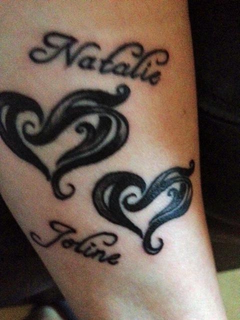 En tatuering jag länge velat göra Med mina barns namn Denna gjorde jag i tisdags på grind tattoo