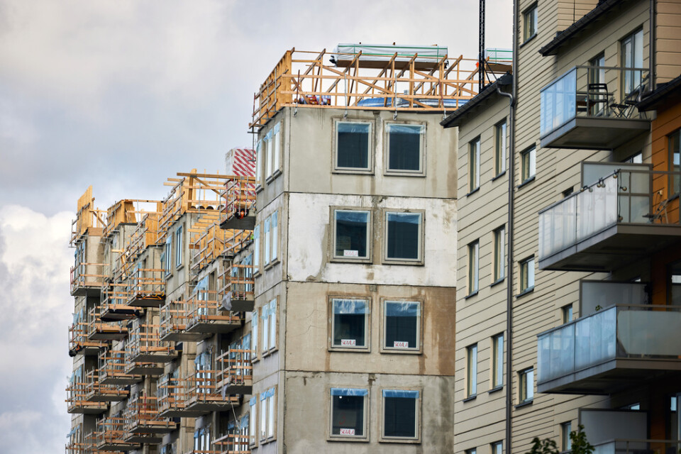 Svenskt bostadsbyggande beskrivs som att den befinner sig i sitt värsta tillstånd sedan 1990-talet. Arkivbild.