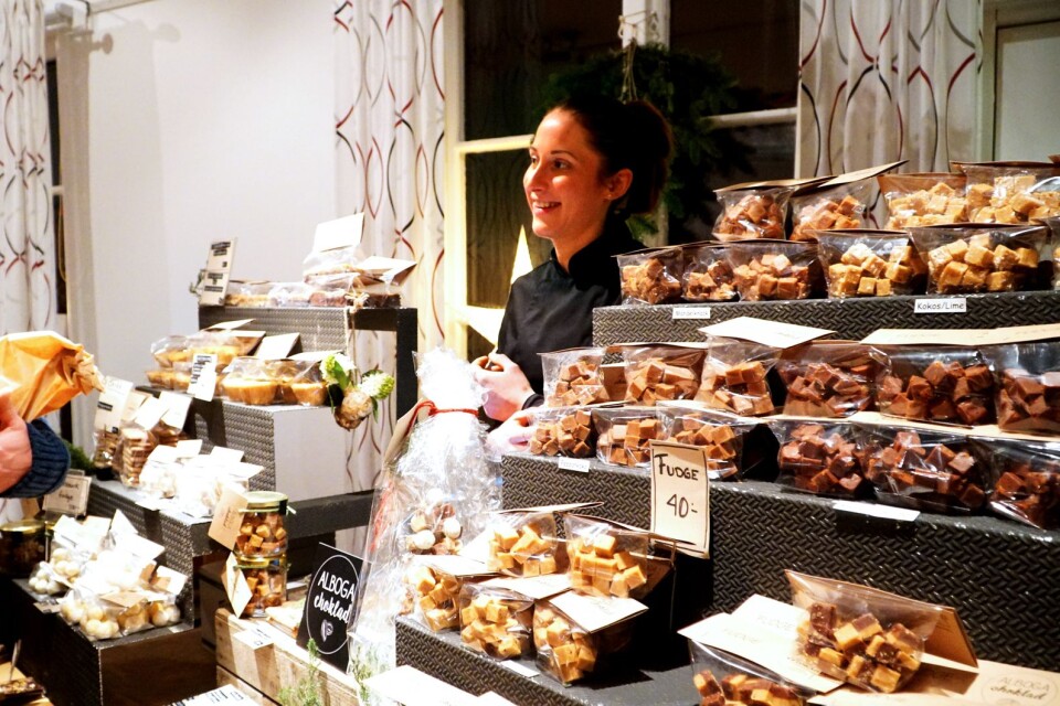Alboga choklad är ett av de mathantverksföretag i Herrljungatrakten som håller öppet vid helgens Matfest.