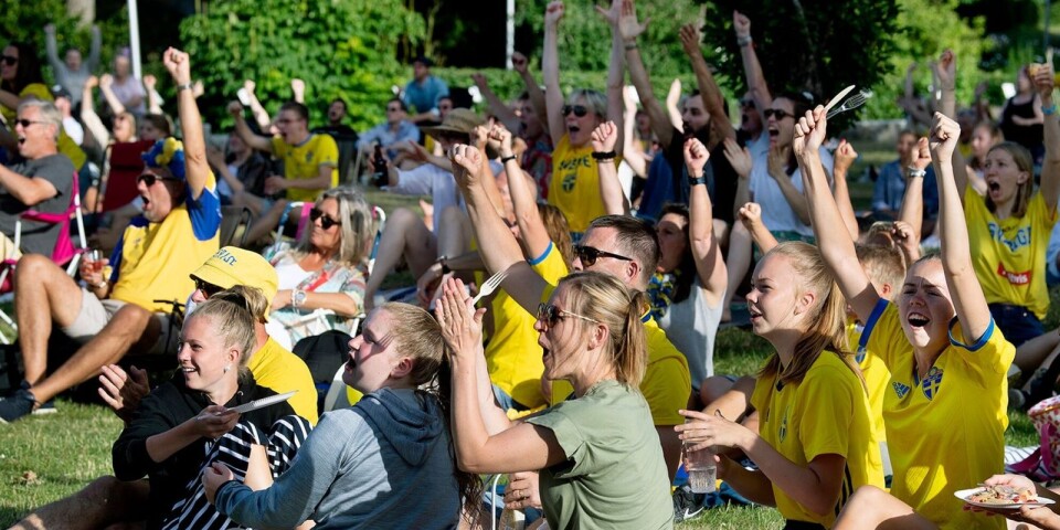 Svenska damlandslagets kvartsfinal mot Tyskland 2019 följdes av ett stort antal Växjöbor på storbildsskärm i Linneparken. I sommar är det dags igen.