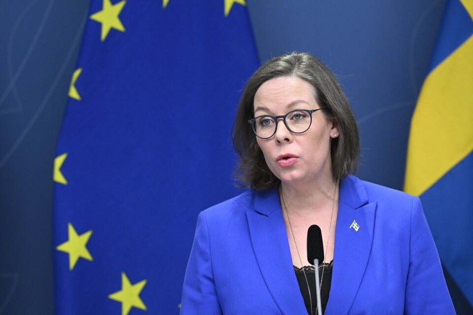 Migrationsminister Maria Malmer Stenergard (M). Arkivbild.