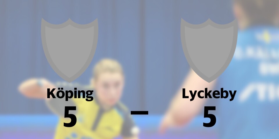 Oavgjort för Lyckeby borta mot Köping