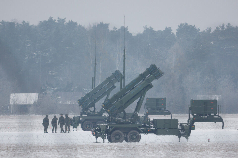 Ukraina fick sina första Patriot-system i april. Bilden är tagen i Polen i februari. Arkivbild.