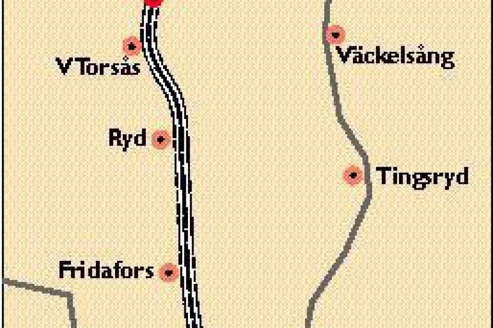 Satsning över gränserna. Den gamla järnvägssträckan mellan Torne nära Växjö i norr till Karlshamn i söder bör marknadsföras med gemensamma krafter tycker Fridafors samhällsförening.