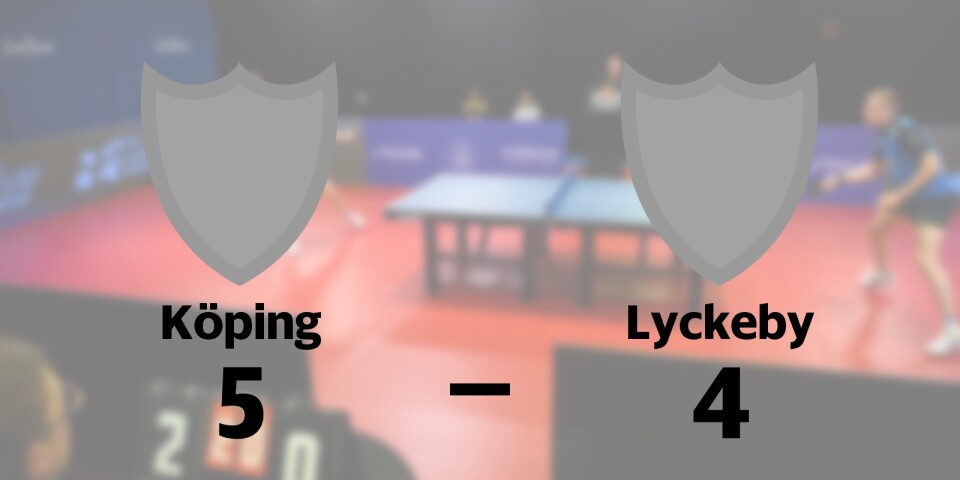 Förlust i förlängningen för Lyckeby mot Köping