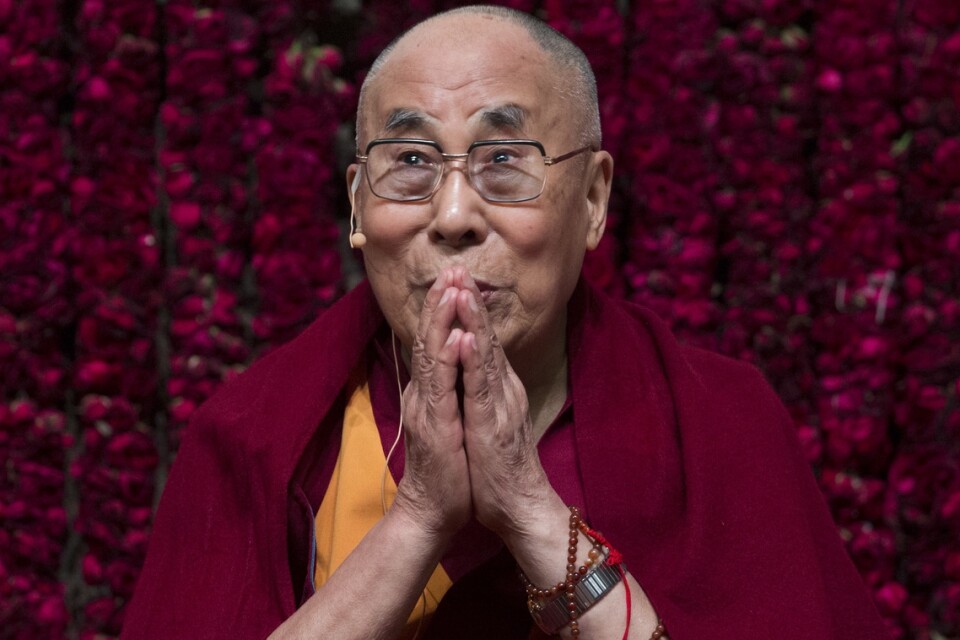 Hans helighet Dalai Lama besöker Malmö i september. Foto: TT