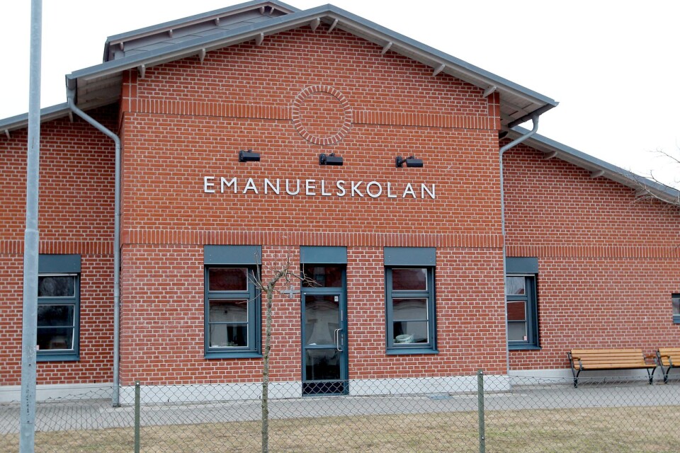 Emanuelskolan i Sjöbo utsattes för skadegörelse i förra veckan.