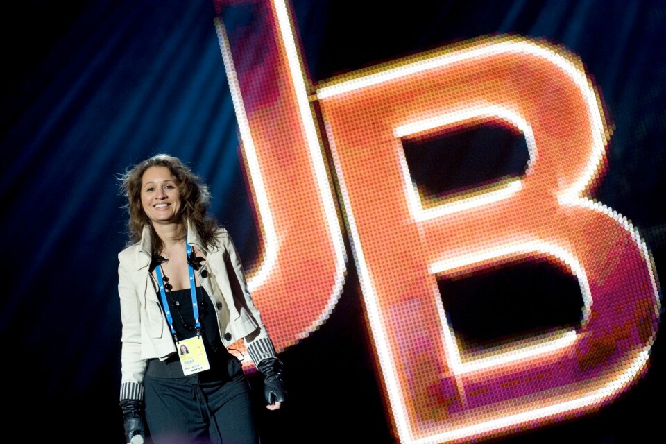 Jennifer Brown kommer också till Ystad, här en bild från Melodfestivalen 2009.