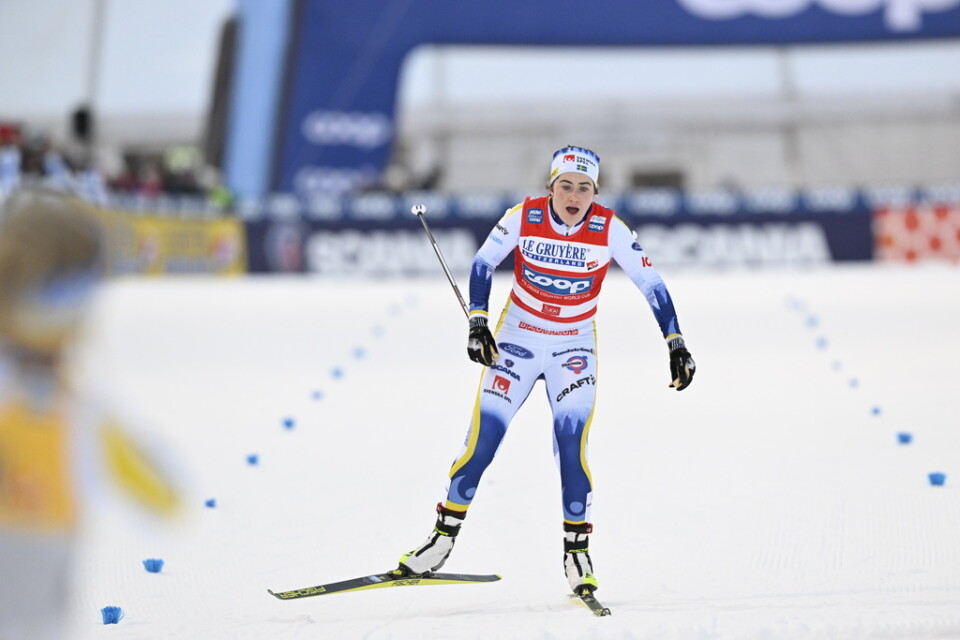 Ebba Andersson vann tävlingarna i Falun i sin comeback efter covid-sjukdom. Arkivbild.