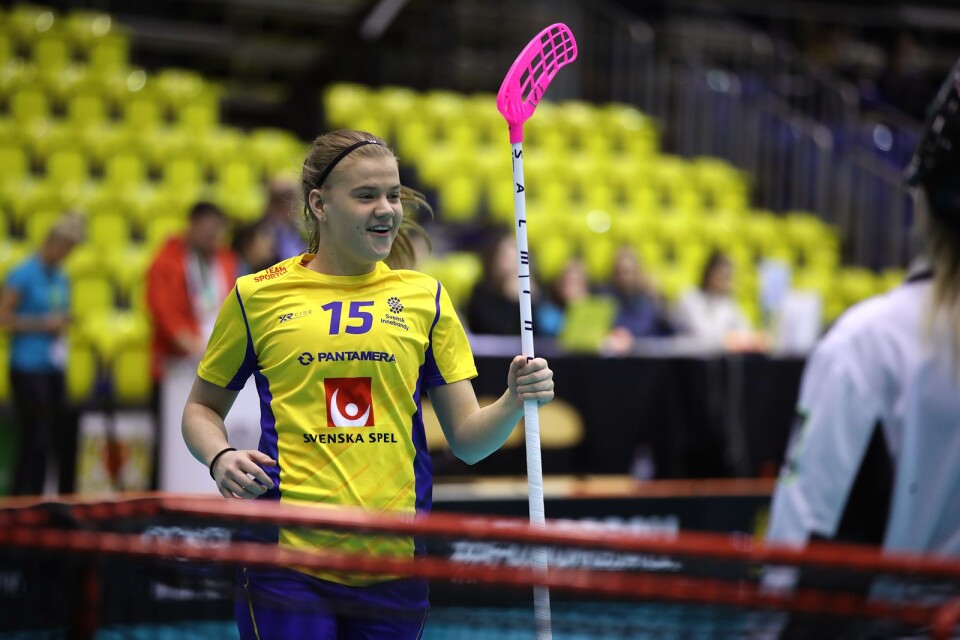 Ellen Bäckstedt har nu gjort sex poäng på sina två första landslagsmatcher.