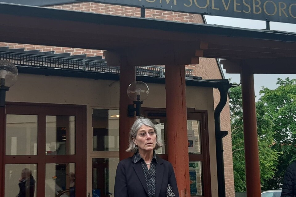 Karin Lindén ledare för biblioteksprotesterna i Sölvesborg
