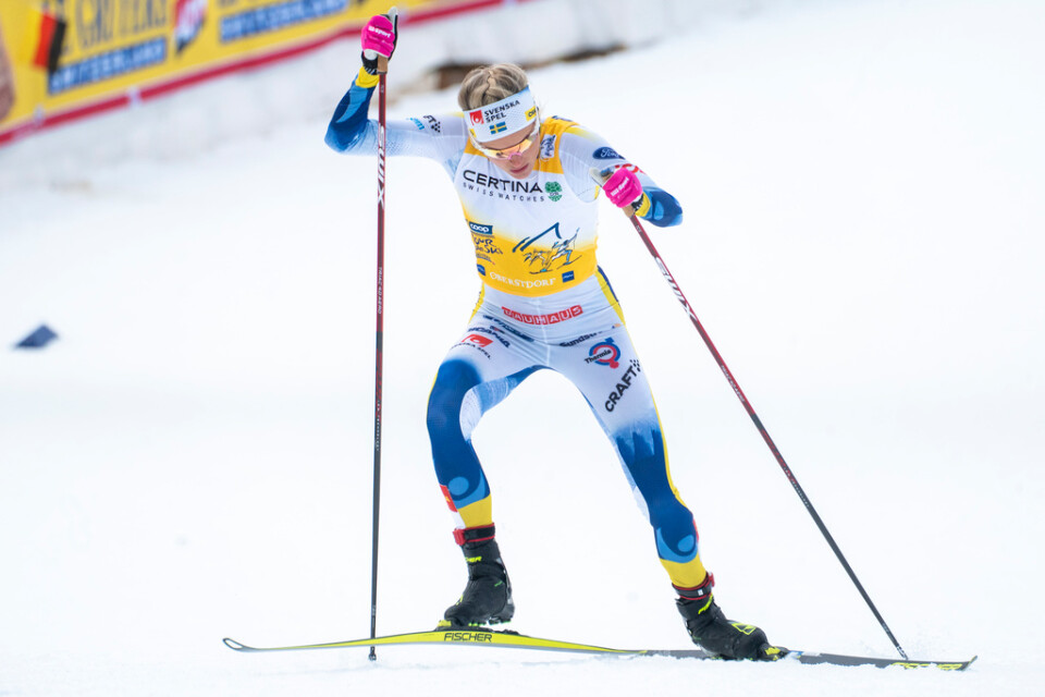 Frida Karlsson, 23, under Tour de Ski.