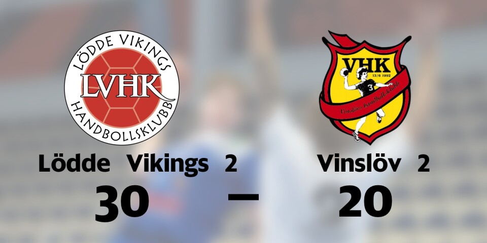 Lödde Vikings 2 vann mot Vinslöv 2