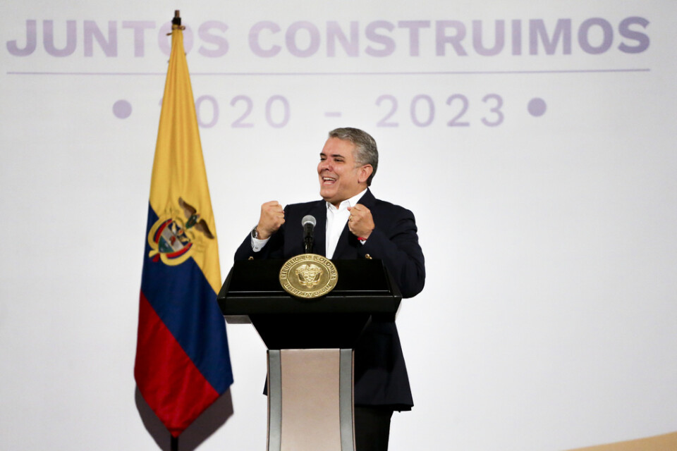 Colombias president Iván Duque. Arkivbild.