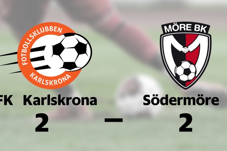 Södermöre B bröt tunga sviten mot FK Karlskrona
