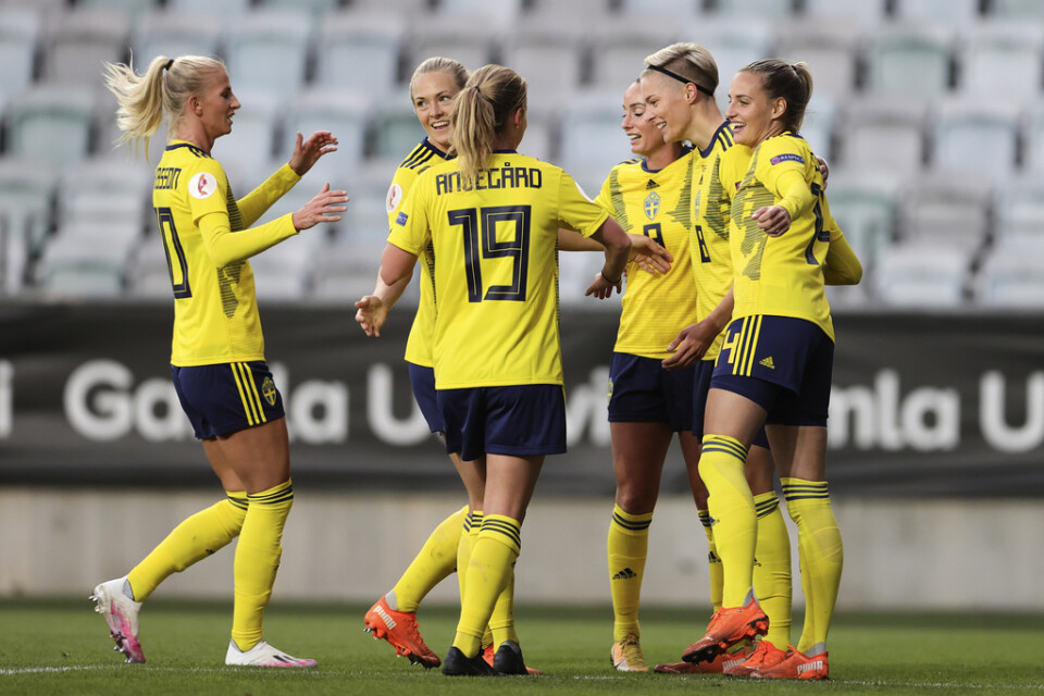 Sverige fick många anledningar att målfira under EM-kvalmatchen mot Ungern.