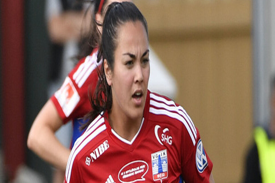 Michelle De Jongh inledde målskyttet i Vittsjös 2–0-seger mot stjärnlaget Linköping. Arkivbild.