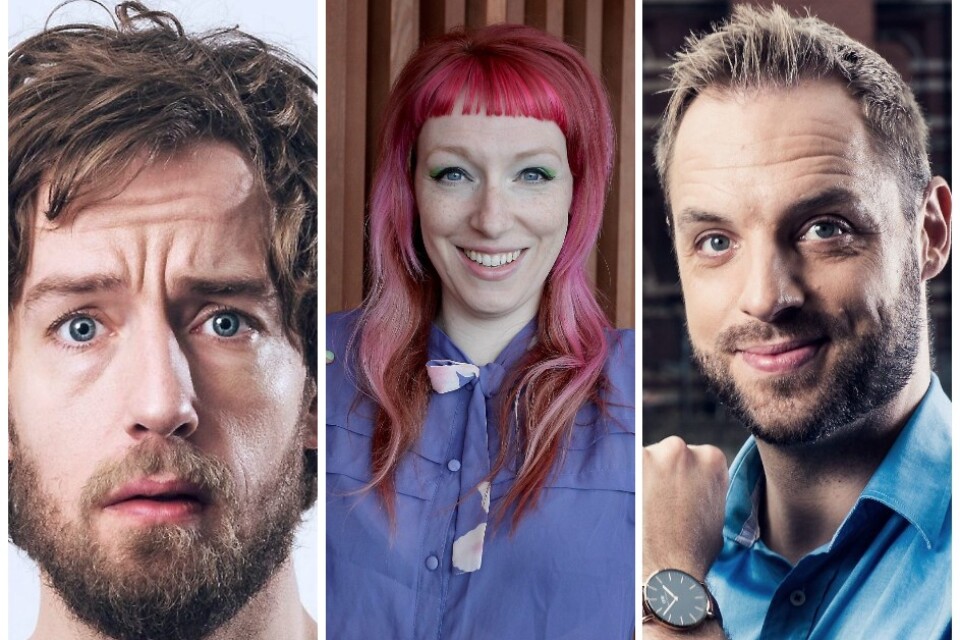 Nisse Hallberg, Josefin Johansson och Robin Paulsson är tre av komikerna som gästar Vallen Comedy club i vår.