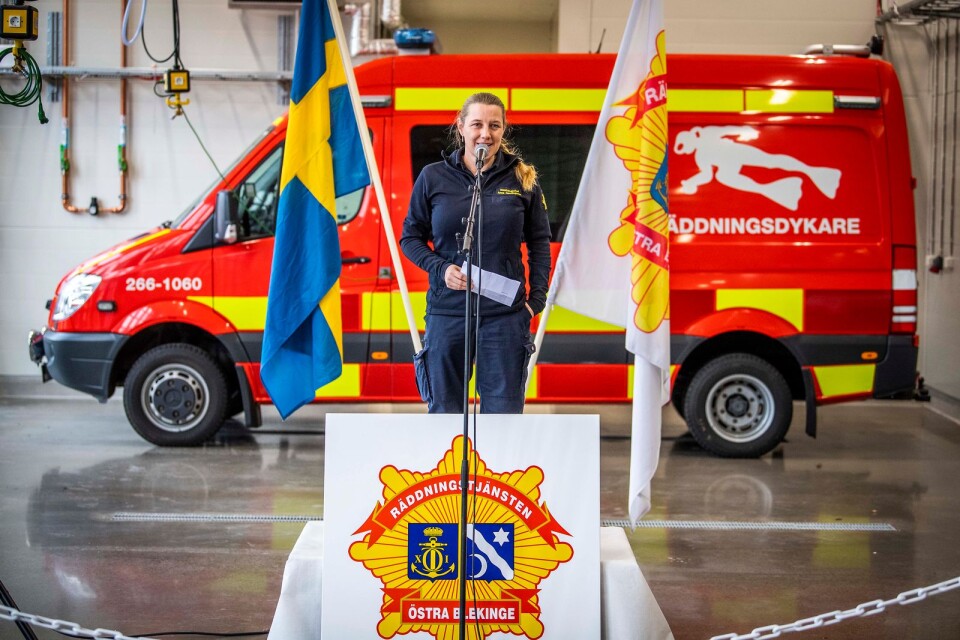 ”Denna dag är jag nog den stoltaste räddningschef som finns”, sa Anna Henningsson.