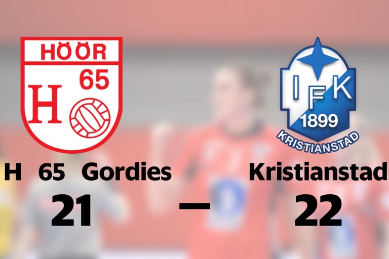 Kristianstad vann uddamålsseger mot H 65 Gordies