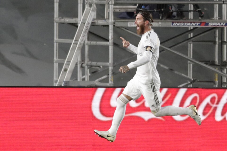 Sergio Ramos firar sitt straffmål mot Getafe, matchens enda mål.