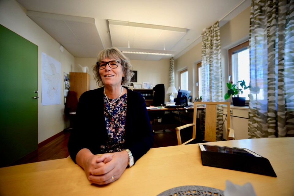 Christina Davidson (C) tänker ha ett fortsatt alliansstyre av Nybro kommun. Centerpartiet tackade nej till Socialdemokraternas erbjudande om samstyre.