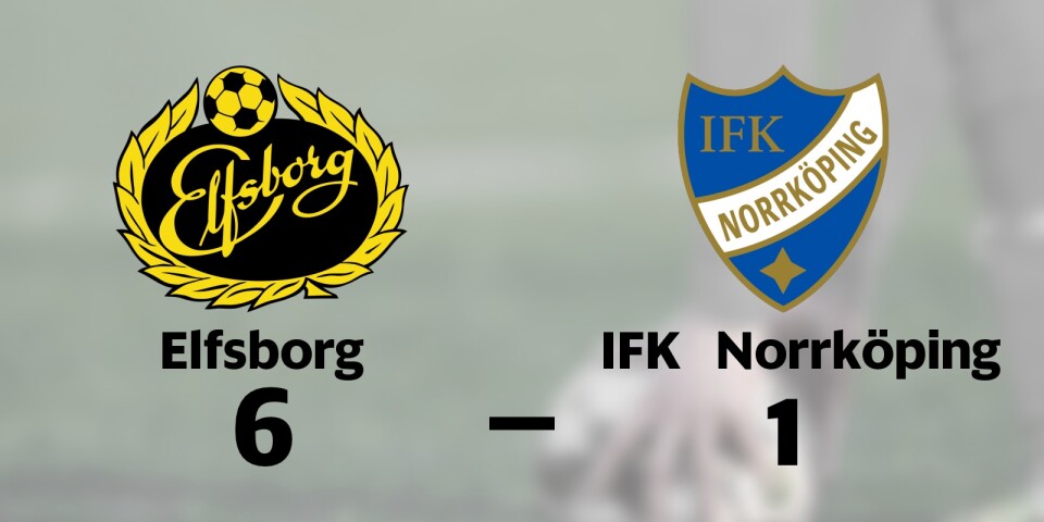 Utklassning när Elfsborg besegrade IFK Norrköping