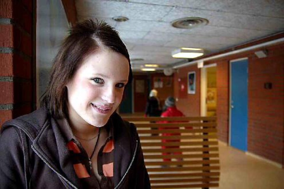 Amanda Johansson är ordförande i Linnéskolans elevråd och en av dem som tagit initiativ till samarbete mellan elevråden på Älmhults skolor.