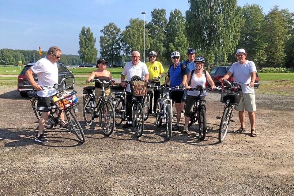 på franska nationaldagen. Husmanskostens vänner cyklade från Immeln till ”lilla Paris”, Kristianstad.