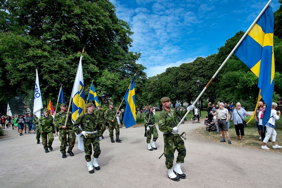Nationaldagsfirande i Tivoliparken, Kristianstad, 2018.