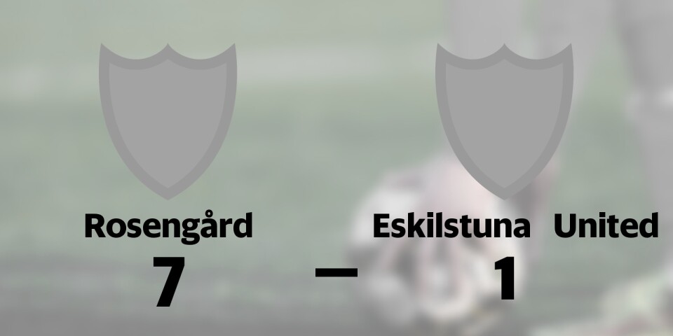 Utklassning när Rosengård besegrade Eskilstuna United