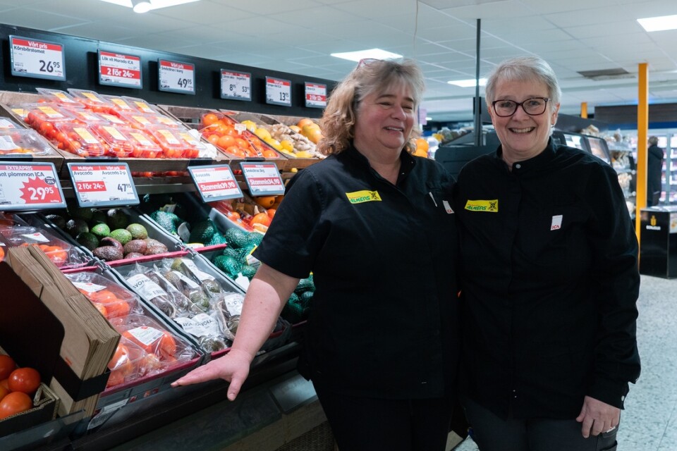 Det är personalen som gör Almérs till den personliga matbutiken i Färjestaden. Anneli Nilsson Byman och Kerstin Nilsson stortrivs sedan många år tillbaka.