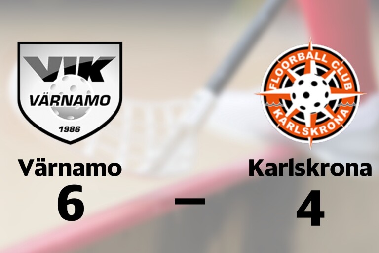 Värnamo vann trots uppryckning av Karlskrona