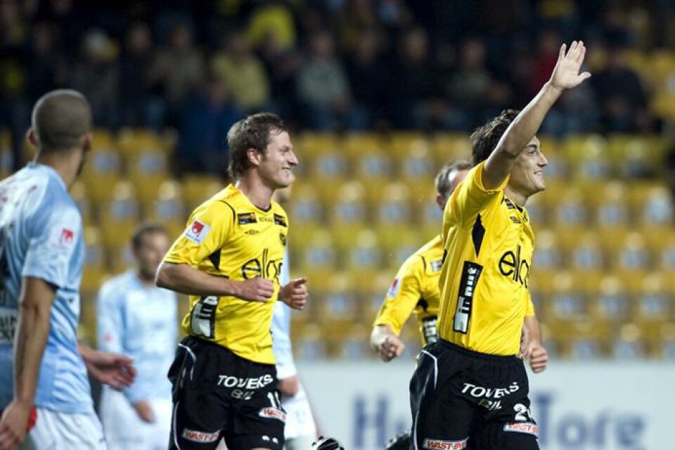 Stefan Ishizaki gav Elfsborg ledningen med 1-0. Sedan blev han skadad och fick utgå.