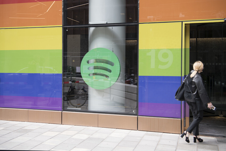 Spotify, noterat på New York-börsen, öppnade i fjol nytt huvudkontor i centrala Stockholm. Arkivbild