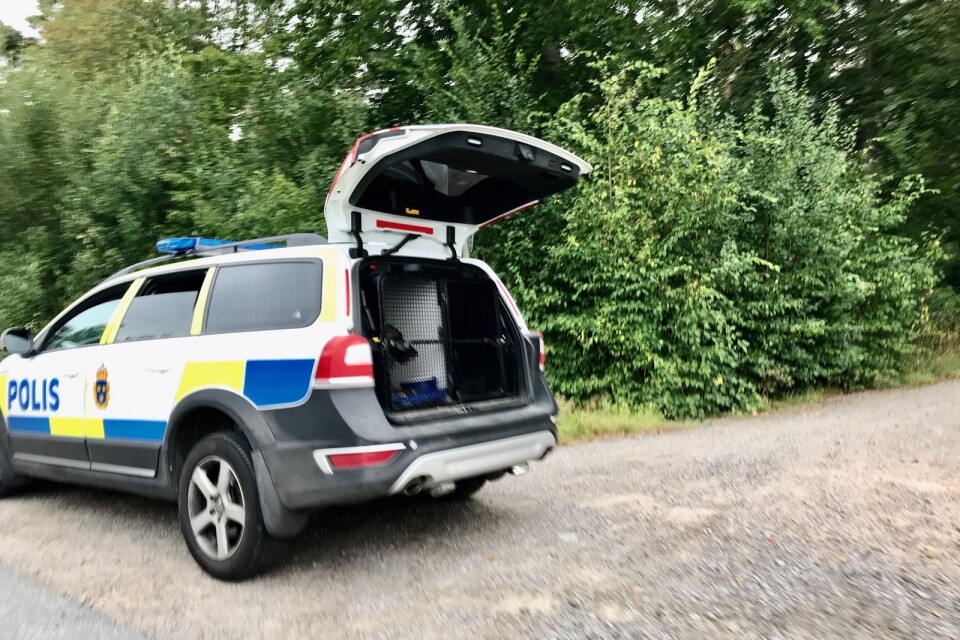 Under seneftermiddagen genomförde polisen en sökinsats i Bastasjöområdet utanför Karlskrona.