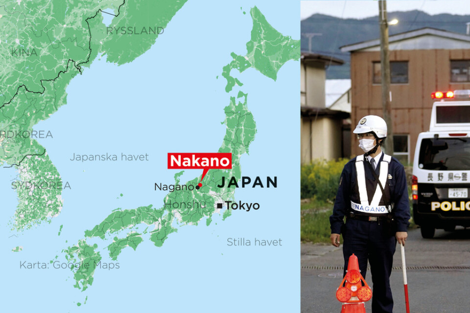 Nakano ligger i prefekturen Nagano i centrala Japan, nordväst om Tokyo.