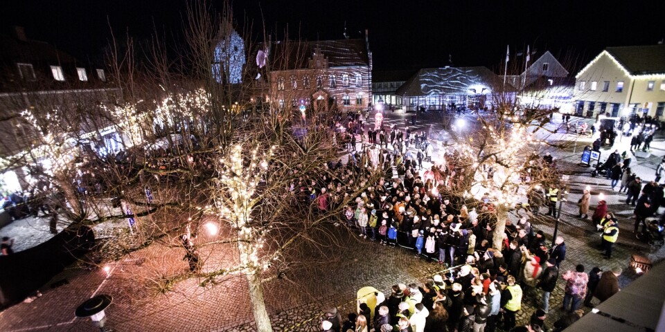 Förra året invigdes Österlen lyser i Simrishamn, Årets ljusby 2021.